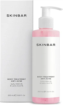 Засіб для догляду за тілом із сіркою MSM 3% та молочною кислотою 1% - SKINBAR Sulfur MSM 3% & Lactic Acid 1% Body Treatment 200ml (1493405-42766321)