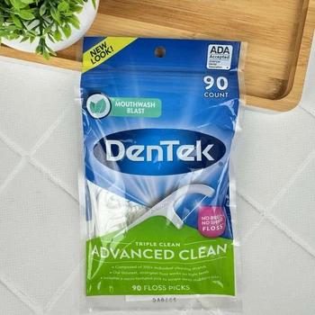 DenTek Advanced Clean флос-зубочистки (потрійне очищення), 90 шт