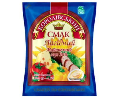 Соус майонезный 30% Ласковый фил / пак TM Королевский вкус 180 g