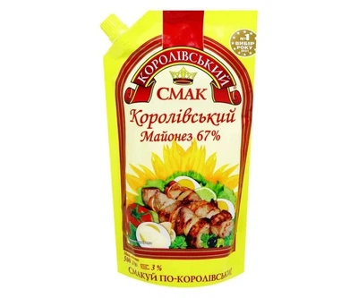 Майонез 67% Королівський смак д/п зі штуцером 500 г