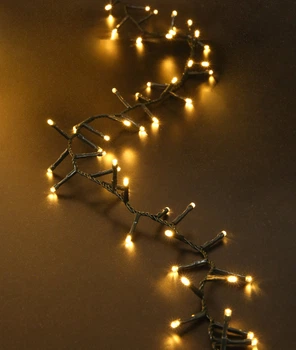 Гирлянда Новогодняя светодиодная VALESO «Фейерверк» многорежимная, 200 LED, 2.3 м, теплый свет, зеленый провод