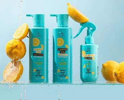 Набор для объема волос Lemon Oil & Sea Salt от Bogenia