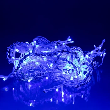Новогодняя гирлянда уличная Бахрома 6 м 105 LED белый провод Синий 6МWBL 5157531