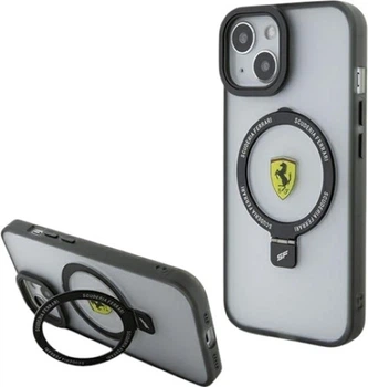 Etui Ferrari Ring Stand 2023 Collection MagSafe do Apple iPhone 15/14/13 Transparent (FEHMP15SUSCAH)