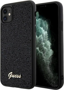 Панель Guess Disco Metal Script для Apple iPhone 11/Xr Black (GUHCN61PMSDGSK)