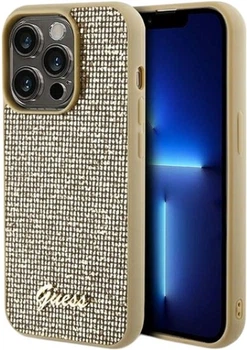 Панель Guess Disco Metal Script для Apple iPhone 14 Pro Gold (GUHCP14LPMSDGSD)