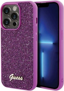 Etui Guess Disco Metal Script do Apple iPhone 15 Pro Fuchsia (GUHCP15LPMSDGSF)