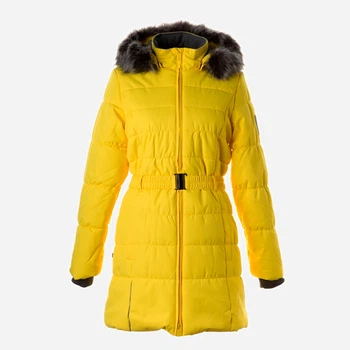 Куртка зимова довга жіноча Huppa Yacaranda 12038030-10082 2XL Яскраво-жовта (4741468984766)