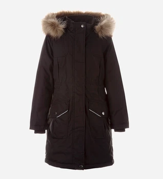Детское зимнее пальто для девочки Huppa Mona 2 12200230-00009 116 см Черное (4741468936376)