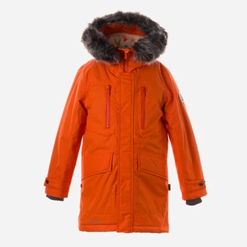 Подростковое зимнее пальто для мальчика Huppa David 12270020-90022 158 см Оранжевое (4741468888507)