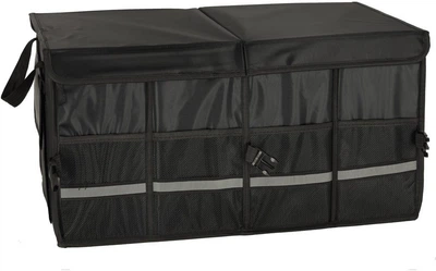 Автомобільний органайзер KIK для багажника з відбивачами 60 x 35 x 30 см Чорний (5903039766761)