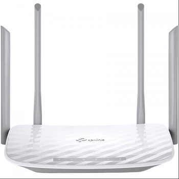 Двухдиапазонный Wi-Fi роутер TP-Link, скорость до 1267 Мбит/с, 4 антенны, белый, 230x144x37 мм