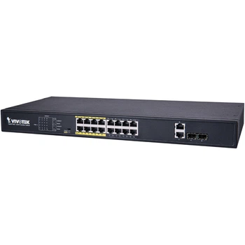 Коммутатор VIVOTEK AW-FGT-180D-250 16xFE PoE + 2xGE черный (LKMTR_809659)