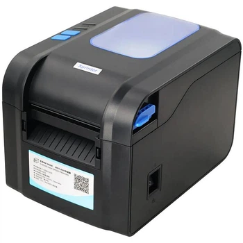 Принтер этикеток Xprinter XP-370B, термопечать 152 мм/с, 203 DPI, USB, черный, 163x231x150.7 мм