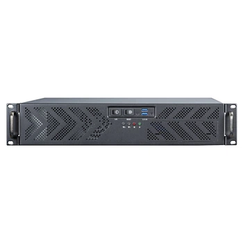 Серверный корпус 2U Rackmount для ATX/Micro ATX, сталь, USB 3.0, черный