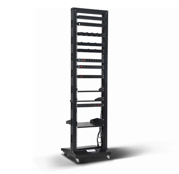 Серверная стойка 19" 42U 250 кг двухрамная, черная