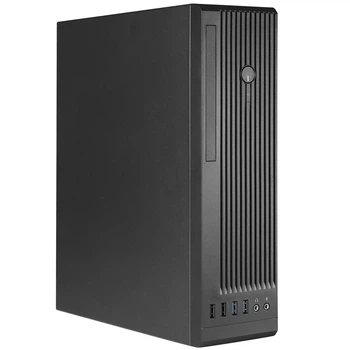 Комп'ютерний корпус Slim із блоком живлення 300W, micro ATX/Mini-ITX, чорний
