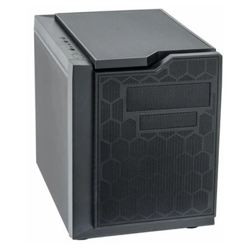 Компактный корпус для компьютера Cube mATX, до 320 мм, USB, сталь, пластик, черный