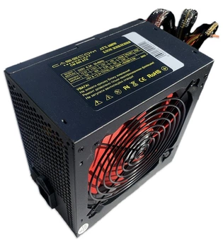 Блок живлення для ПК 600 Вт, ATX, активна PFC, 120 мм вентилятор, 4 SATA, чорний