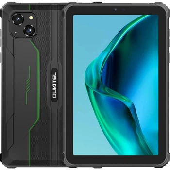 Прочный планшет 8 дюймов, 4ГБ/128ГБ, Android 14, IP69K, LTE, черно-зеленый