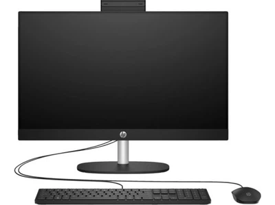 Моноблок HP с экраном 23.8 дюйма, AMD Ryzen 5, 16 ГБ, SSD 512 ГБ, выдвижная камера, черный