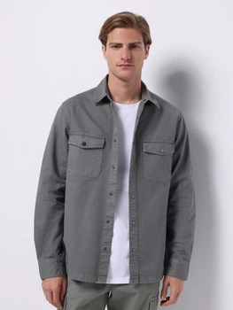 Сорочка бавовняна чоловіча Colin's CL1075294GRA S Gray (8684112932927)