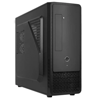 Компактний корпус для ПК Mini-Tower, сталь та пластик, ATX/Micro ATX/Mini-ITX, чорний