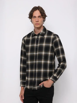 Рубашка хлопковая мужская Colin's CL1076515GRE M Dark green (8684112963563)