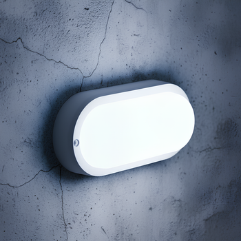Накладной овальный LED-светильник 12W Sirius для промышленных и ЖКХ помещений 6500K IP65 белый
