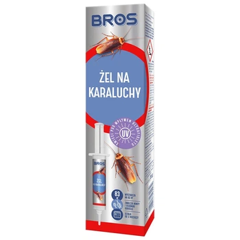 Гель от тараканов BROS 20 г, гелевая приманка с флуоресцентным маркером для точечного уничтожения тараканов