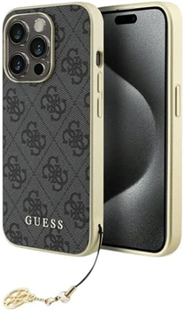 Панель Guess 4G Charms Collection для Apple iPhone 15 Pro Max Grey (3666339171698)