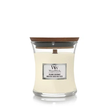 Ароматическая свеча с ароматом кокоса и ананаса Woodwick Mini Island Coconut 85 г