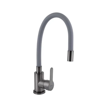Змішувач для кухні Pure 015F3 з гнучким виливом GraphiteGrey Brinex