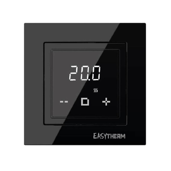 Терморегулятор EASYTHERM ET-45 Wi-Fi для электрического теплого пола с сенсорным экраном и защитой от детей черный 16 А 3200 Вт