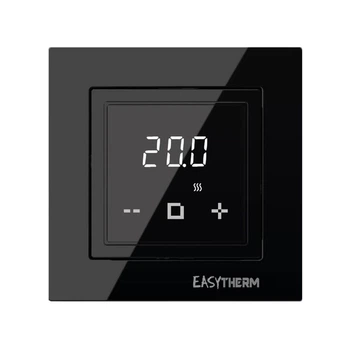Терморегулятор Easytherm ET-35 электромеханический цифровой с сенсорным экраном для электрического теплого пола черный 16 А 3200 Вт IP21