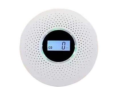 Комбинированный датчик угарного газа и дыма 2 в 1 Nectronix 512COM — сигнализатор CO + пожарный датчик с сиреной и экраном