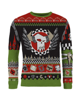 Різдвяний светр Warhammer 40000: Ork Christmas Jumper (Size M)