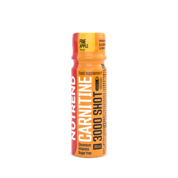 Карнітін, Carnitine, Nutrend, 3000 Shot, 60 мл (Ананас)