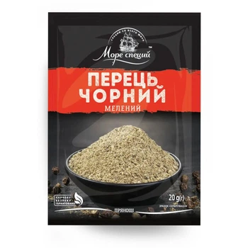 Перецьь чорний мелений Море Спецій 20 г (4820177390225)