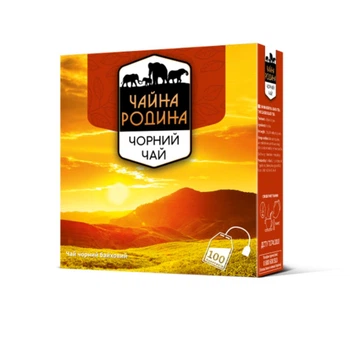 Чай чорний 100 пакетиків Чайна родина 150 г (4823118602180)