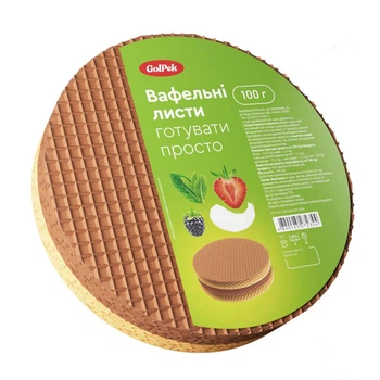 Вафельні листи карамельні Golpek 100 г (4820125272344)