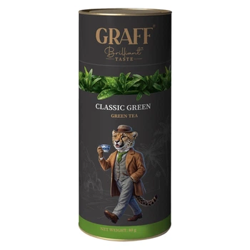 Чай байховий зелений Green Classic / Класичний зелений Тубус Graff 80 г (4820279610870)