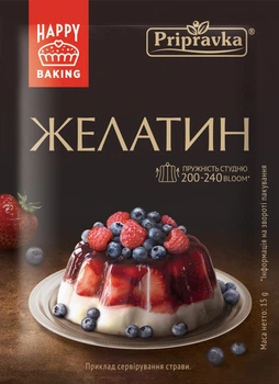Желатин харчовий Приправка 15 г (4820039290052)