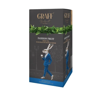 Чай зелений в пакететиках 20 шт Fashion fruit Graff 30 г (4820279610382)