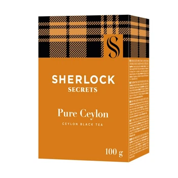 Чай чорний цейлонський крупнолистовий Pure Ceylon Sherlock Secrets 100 г (4823118600711)
