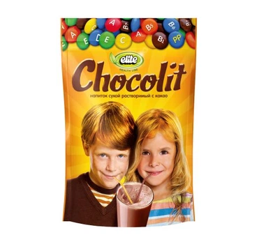 Напиток растворимый с какао Chocolit в гранулах Elite 150 г (8718868141736)