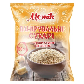 Сухарі паніровочні Monik 100 г (4820177390973)
