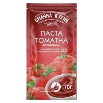 Томатная паста 25% Смачна Кухня 70 г (4820244500250)