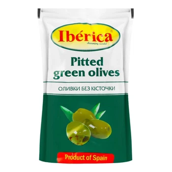 Оливки без кісточки РЕТ пакет Iberica 170 г (8436024294668)