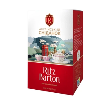 Чай чорний байховий сніданок Ritz Barton 90 г (4820279611327)